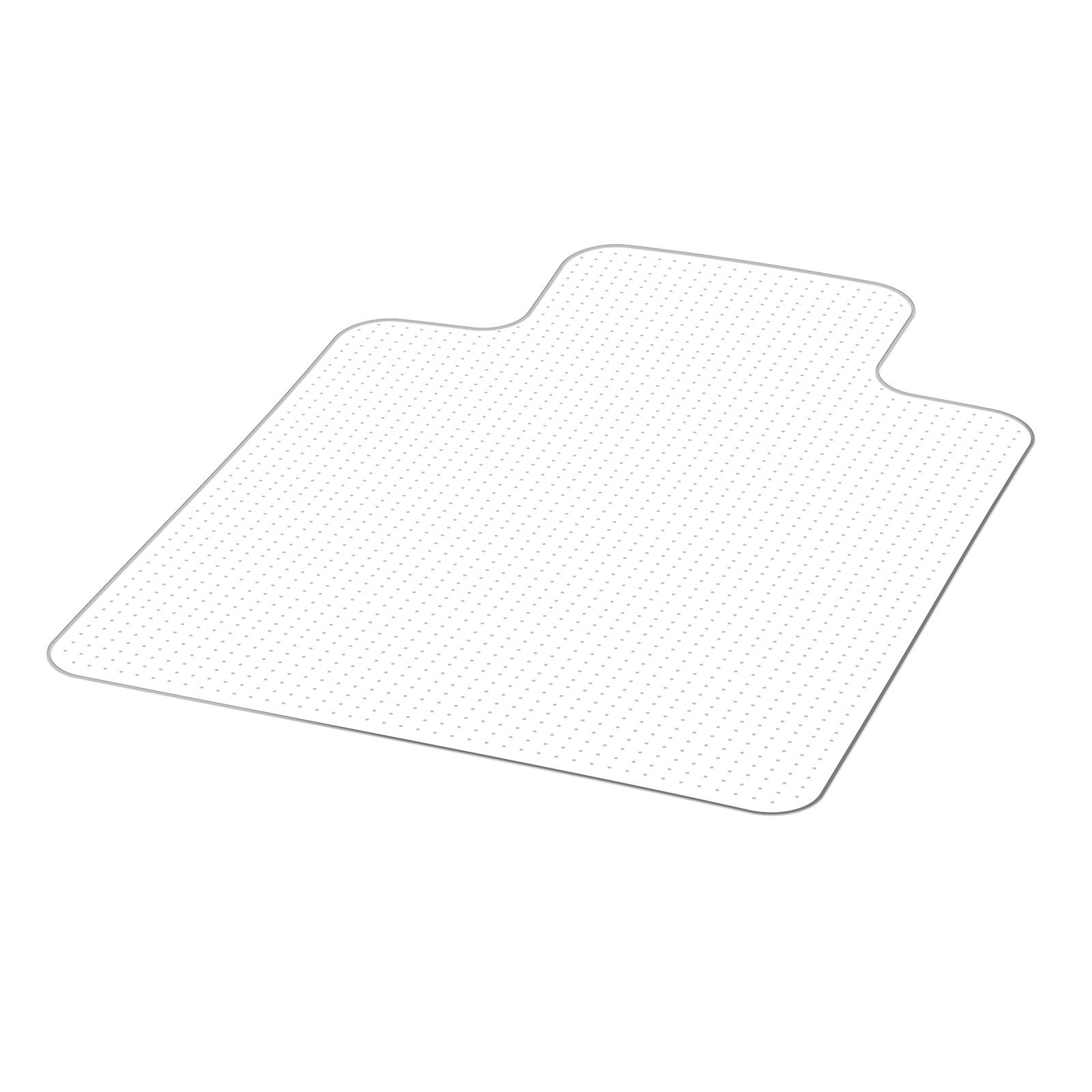chair mat with lip, 36 x 48 inch office chair mat for low pile carpeted floors, clear floor protector rug with studded, non slip & easy to clean, smooth glide under desk rug for home office