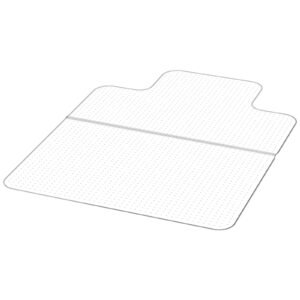 Chair Mat with Lip, 36 x 48-inch Office Chair Mat for Low Pile Carpeted Floors, Plastic Floor Protector Rug with Studded, Non-Slip & Easy to Clean, Smooth Glide Under Desk Rug for Home Office