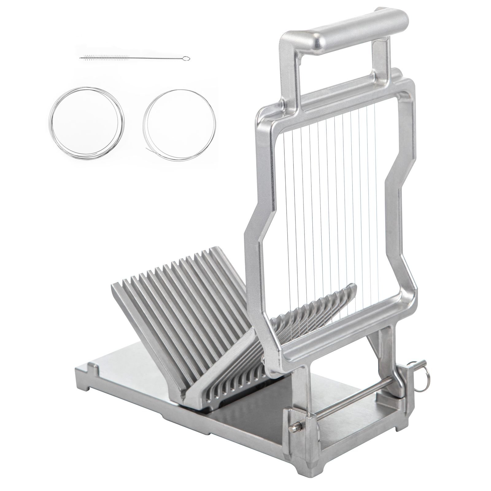 cheese cutter with wire 1 cm & 2 cm cheeser butter cutting blade replaceable cheese slicer wire, aluminum alloy commercial cheese slicer with 304 stainless steel wire kitchen cooking baking tool
