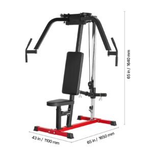 chest fly machine, upper body specialty machine for home gym, adjustable fly and reverse delt machine, for chest, back, pectoral, rear deltoid and shoulder workouts, hold up to 450lbs