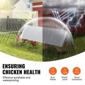 chicken tunnels, 287 x 78.7 x 24.2 inch(lxwxh) chicken tunnels for yard, portable chicken tunnels for outside with corner frames, 2 sets, suitable for chickens, ducks, rabbits