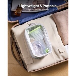 choking rescue device, portable airway clear anti choking suction device with 5 multi size masks and 1 storage bag, first aid kit for removing blocked objects, for home, school, travel