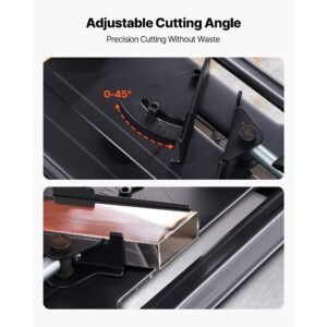 chop saw, 7 1/4 in stainless steel cold cut blade, 1200 w motor, 4000 r/min speed, 0 45° adjustable cutting angle, metal cutting chop saw for metal square and flat tubes, i shaped steels