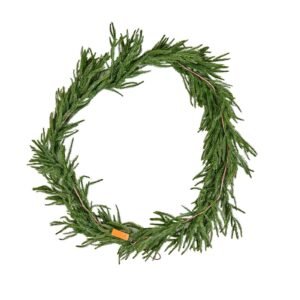 Christmas Garland, 9-FT Realistic Norfolk Pine Garland, Evergreen Real Touch Artificial Faux Greenery Garlands, for Holiday Indoor Outdoor Xmas Decoration on Table, Mantel, and Fireplace