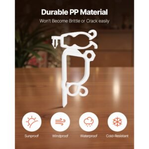 christmas light clips, 200 pack, weatherproof holiday outdoor lighting hanging hooks, mount to shingles & gutters, for c3, c4, mini, outside string lights, christmas decoration, no tool required