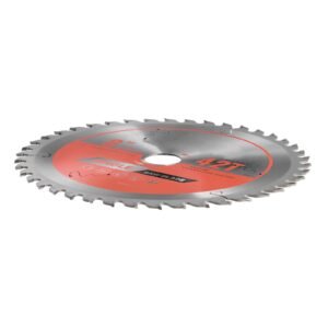 circular saw blade, 8 inch diameter, 42 sharp alloy teeth, 1 inch arbor, fine finish, wood cutting blade for circular saw, with noise reducing heat vents, for cutting plywood, osb, and hardwood