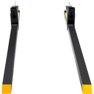 clamp on pallet forks, 2000 lbs capacity pallet forks, 60" tractor bucket forks, heavy duty front loader attachment for loader bucket, tractor, skid steer, tractor forks for agriculture and farm