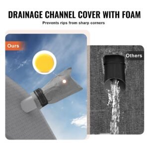 class a rv cover, 40 43 ft motorhome cover, non woven fabric motorhome rv cover, waterproof, windproof and rip stop, camper cover with storage bag, repair patches, straps and tire covers