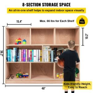 classroom storage cabinet plywood 8 section preschool storage shelves 36 inch high classroom cabinet storage with casters