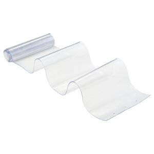clear pvc strip curtain, 84 in height x 38 in width x 0.08 in thickness, 6 pcs walk in freezer cooler curtain strips, thermal insulating plastic door strips for warehouse, freezer, garage doors
