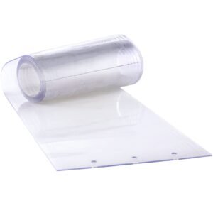 clear pvc strip curtain, 84 in height x 60 in width x 0.08 in thickness, 10 pcs walk in freezer cooler curtain strips, smooth waterproof plastic door strips for warehouse, freezer, garage doors