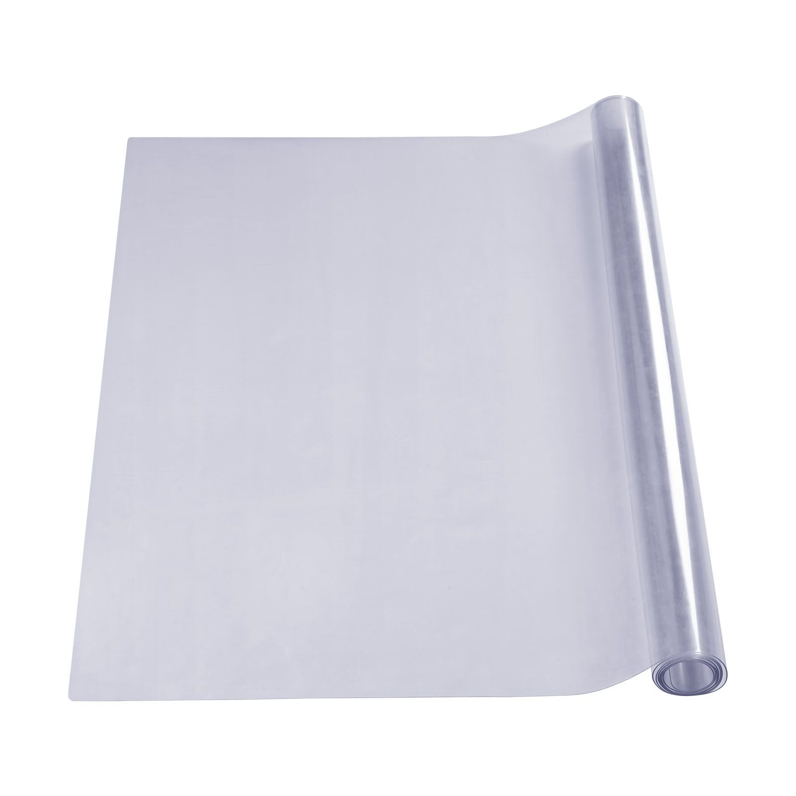 clear table cover protector, 36" x 72" rectangle table cover, 1.5 mm thick pvc plastic tablecloth, waterproof desktop protector for writing desk, coffee table, dining room table