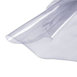 clear table cover protector, 48 inch/1230 mm round table cover, 1.5 mm thick pvc plastic tablecloth, waterproof desktop protector for writing desk, coffee table, dining room table