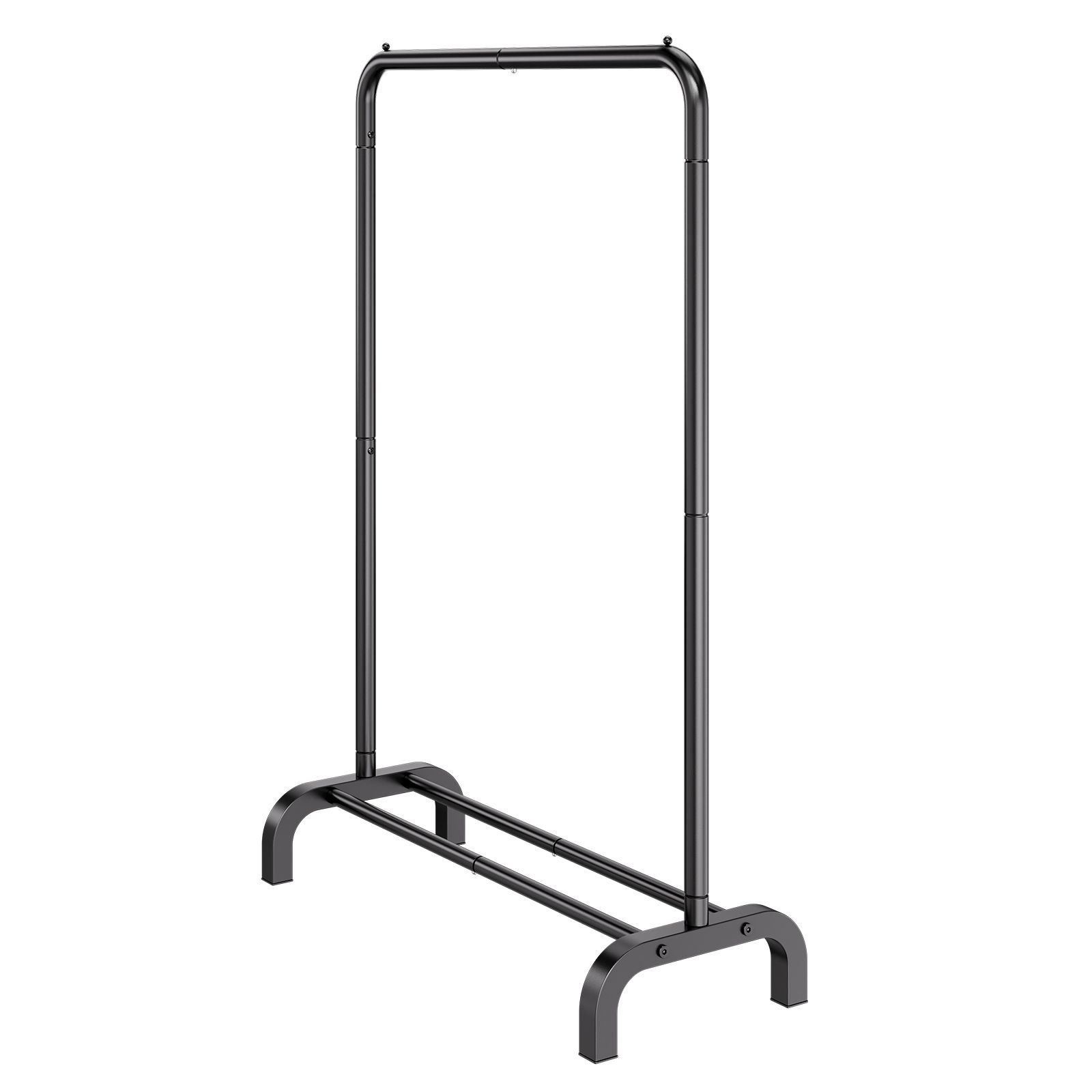 clothes rack, heavy duty clothing garment rack with hanging rod and bottom storage area, clothing rack for bedroom guest room