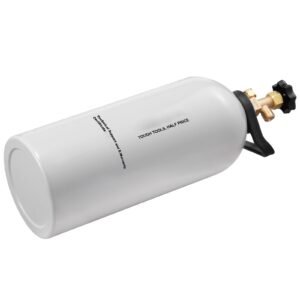 CO2 Tank, 10 lbs New Aluminum Alloy Cylinder, CO2 Air Tank with Light Spray Coating, CGA320 Valve, Handle & Adjustable Pressure, DOT Approved Cylinder for Draft Beer Dispensing and Soda Maker