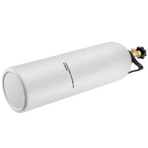 CO2 Tank, 15 lbs New Aluminum Alloy Cylinder, CO2 Air Tank with Light Spray Coating, CGA320 Valve, Handle & Adjustable Pressure, DOT Approved Cylinder for Draft Beer Dispensing and Soda Maker
