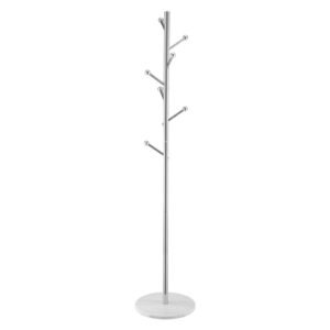 Coat Rack, Freestanding Coats Rack Stand with Stable Marble Base & 8 Hooks, Free Standing Hall Coat Tree for Entryway, Bedroom, Office, Living Room, Modern Clothes Hanger for Coats, Hats, Bags