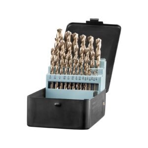 Cobalt Drill Bit Set, 29 Pcs, M35 High Speed Steel Cobalt Drill Bits with Storage Case, for Drilling Metal, Stainless Steel, Aluminum Alloy, Wood, Plastic, for Professional Work and Home DIY