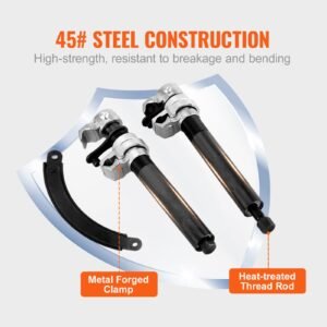 coil spring compressor tool, 2 pcs heavy duty macpherson strut spring compressor set, 2646 lbs strut spring compressor with safety bracket and carrying case, for car truck atv utv