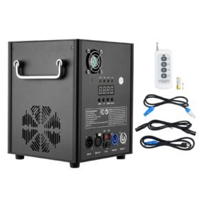 Cold Spark Machine, 500W Output Fireworks Controller, 6.6-13ft Adjustable Height, with Advanced DMX System,LED Screen,Portable Handle, HeavyDuty Aluminum Alloy for Stage DJ Wedding Event,Party