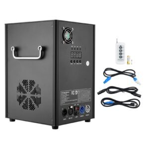 Cold Spark Machine, 700W Output Fireworks Controller, 6.6-16.4ft Adjustable Height, with Advanced DMX System,LED Screen,Portable Handle,HeavyDuty Aluminum Alloy for Stage DJ Wedding Event,Party