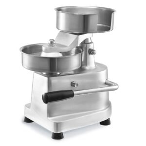 commercial burger patty maker, 150mm/6inch hamburger beef patty maker, heavy duty food grade stainless steel bowl burger press machine, kitchen meat forming processor with 1000 pcs patty papers