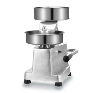 commercial burger patty maker, 150mm/6inch hamburger beef patty maker, heavy duty food grade stainless steel bowl burger press machine, kitchen meat forming processor with 1000 pcs patty papers