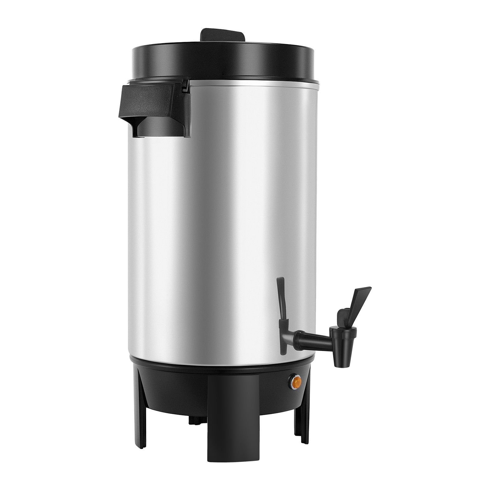 commercial coffee urn, 40 cup 203oz hot beverage dispenser with dripless faucet, 1090w quick brewing coffee maker, automatic temperature control, for catering, party, church & restaurant