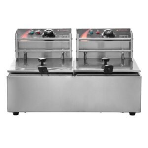 commercial electric deep fryer countertop deep fryer dual detachable tanks