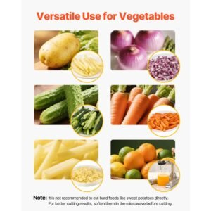 commercial french fry cutter, stainless steel vegetable fruit chopper with 3 replacement blades 1/2 inch 3/8 inch 1/4 inch, and a juicing blade, manual potato slicer dicer for restaurants & home