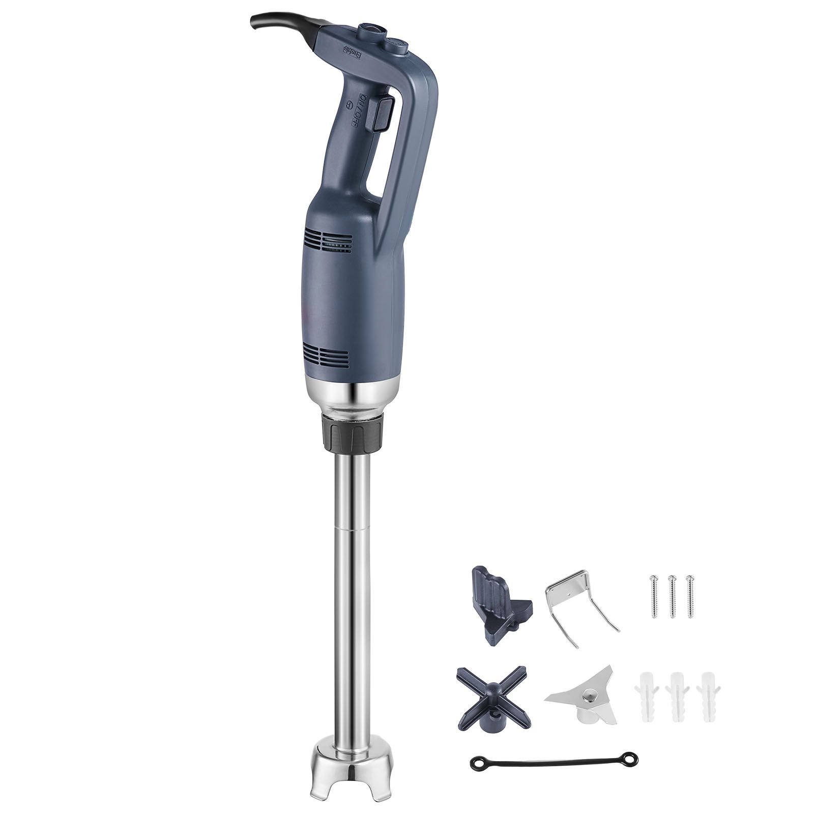 commercial immersion blender, 350w heavy duty hand mixer, 16 inch stepless variable speed mixer with stainless steel blade, multi purpose portable mixer for soup, sauces, mashed potatoes, cream