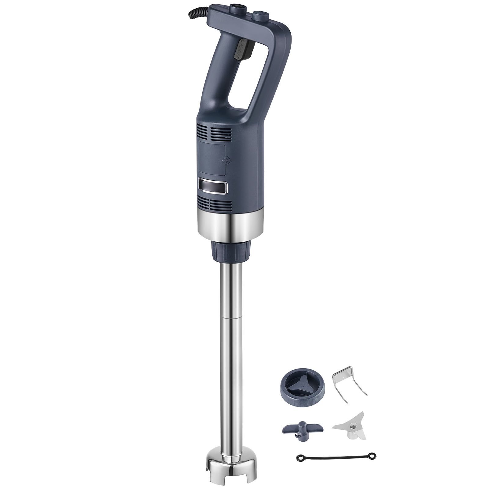 commercial immersion blender, 500w heavy duty hand mixer, 16 inch stepless variable speed mixer with stainless steel blade, multi purpose portable mixer for soup, sauces, mashed potatoes, cream