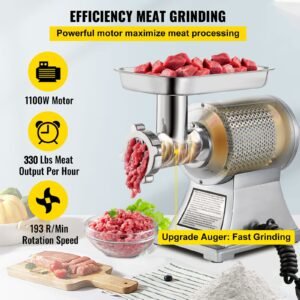 commercial stainless steel 450lbs meat grinder blade plate sausage stuffer fda