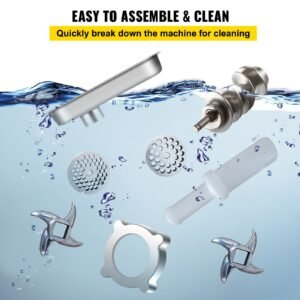 commercial stainless steel 450lbs meat grinder blade plate sausage stuffer fda