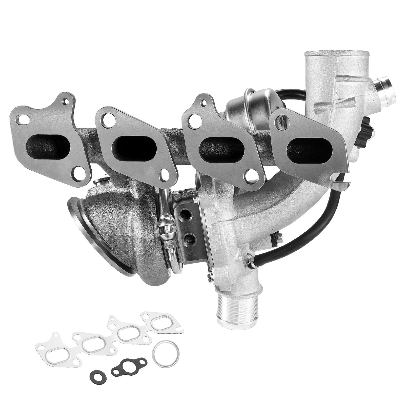 complete turbo turbocharger chevy chevrolet cruze 2011 2015 with gasket kit and solenoid valve, sonic 2012 2020 & trax 2013 2021 & buick encore 2013 2021 turbo charger compatible 1.4l