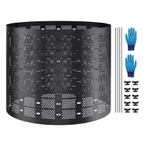 Compost Bin 220 Gallon, Outdoor Expandable Composter, Easy to Setup & Large Capacity Composting Bin, Fast Creation of Fertile Soil