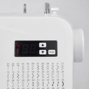 computerized sewing machine, 60 stitch applications, with led screen, foot pedal and led light, heavy duty metal frame, digital sewing machine with powerful motor for crafts and mending