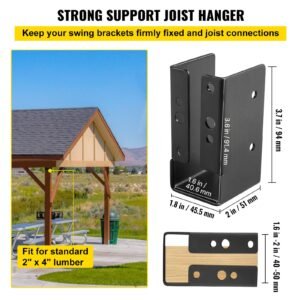 concealed joist hanger, 2"x4" outdoor accent concealed flange, pack of 24 concealed joist bracket, q235 steel plate powder coated concealed face mount joist hanger inner 40x91 mm for beam swing