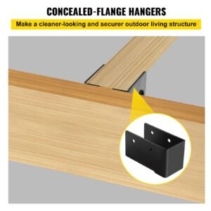 concealed joist hanger, 2"x4" outdoor accent concealed flange, pack of 24 concealed joist bracket, q235 steel plate powder coated concealed face mount joist hanger inner 40x91 mm for beam swing