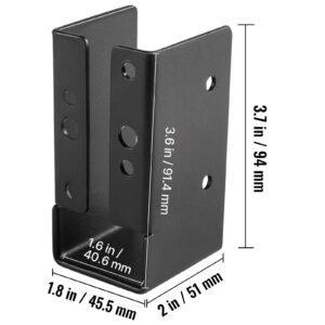 concealed joist hanger, 2"x4" outdoor accent concealed flange, pack of 24 concealed joist bracket, q235 steel plate powder coated concealed face mount joist hanger inner 40x91 mm for beam swing