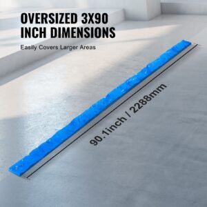 concrete stamps, 91 x 3 inch, concrete molds rectangular polyurethane stamp stone tile texture mat, slate floor imprint seamless stamp mat concrete texturing skin for outdoor decorative, blue