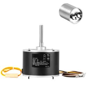 condenser fan motor 5kcp39bgs069s, 5kcp39bgy915s, 1/10 hp 208 230v, 1100rpm, oem standard upgraded replacement condenser motor reversible rotating, explosion proof cbb65 5μf/370v capacitor