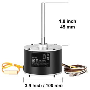 condenser fan motor 5kcp39bgs069s, 5kcp39bgy915s, 1/10 hp 208 230v, 1100rpm, oem standard upgraded replacement condenser motor reversible rotating, explosion proof cbb65 5μf/370v capacitor