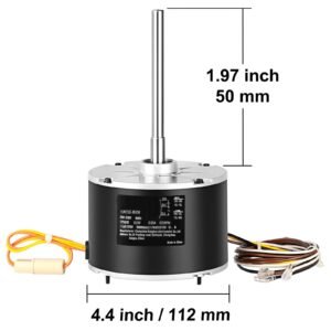 condenser fan motor 5kcp39gfs166s, 3s003, 1/5 hp 208 230v, 825rpm, oem standard upgraded replacement condenser motor reversible rotating, explosion proof cbb65 7.5μf/370v capacitor
