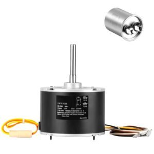 condenser fan motor 5kcp39gfs166s, 3s003, 1/5 hp 208 230v, 825rpm, oem standard upgraded replacement condenser motor reversible rotating, explosion proof cbb65 7.5μf/370v capacitor