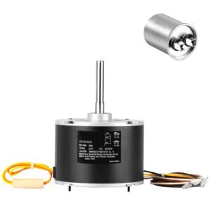 condenser fan motor k55hxjkl 2918, 51 23055 11, 1/5 hp 208 230v, 1075rpm, oem standard upgraded replacement condenser motor reversible rotating, explosion proof cbb65 5μf/370v capacitor