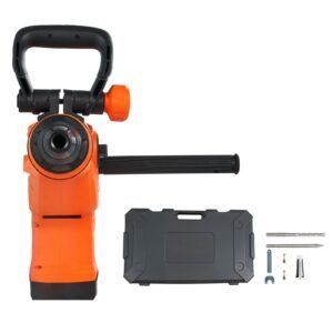 corded hammer drill, 1600w 175 350rpm electric demolition drills, 2 inch sds max rotary hammer driver, 3 functions chipping power tool kit for concrete, drilling wood plastic