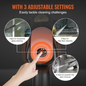cordless pressure washer, 652 psi 1.1 gpm portable power cleaner, handheld high pressure car washer gun with 4.0ah battery, charger, 6 in 1 nozzle, for home/floor cleaning & watering