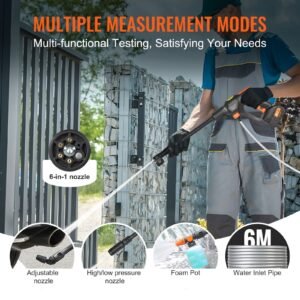 cordless pressure washer, 652 psi 1.1 gpm portable power cleaner, handheld high pressure car washer gun with 4.0ah battery, charger, 6 in 1 nozzle, for home/floor cleaning & watering
