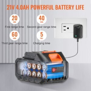 cordless pressure washer, 652 psi 1.1 gpm portable power cleaner, handheld high pressure car washer gun with 4.0ah battery, charger, 6 in 1 nozzle, for home/floor cleaning & watering